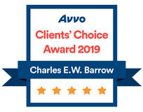 Avvo Clients' Choice Award 2019 | Charles E.W. Barrow | 5 Stars
